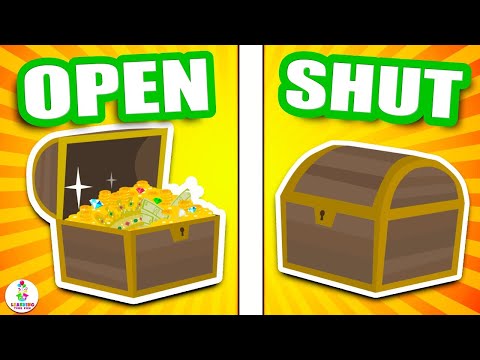 OPEN and SHUT! Compare & Contrast OPPOSITES for KIDS (Learning Videos for Toddlers)