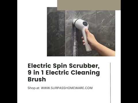 Electric Spin Scrubber, Electric Cleaning Brush, Cleaning Power Scrubber #electricspinscrubber