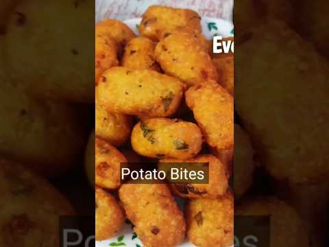 Potato Bites easy snack recipe#potato #potatobites #potatosnacks #shorts #trending #youtubeshorts