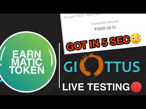 Testing Giottus Deposit And Withdraw After Long Time | Earn Matic Tokens