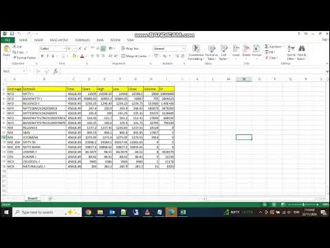 Snapshot Minute Data Works in excel