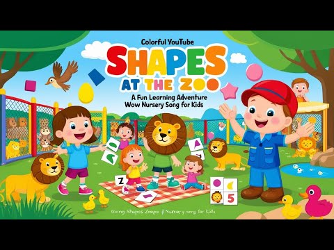 Shapes at the Zoo|| A Fun Learning Adventure||Wow Babies|| Nursery Song For Kids|#kidssongs