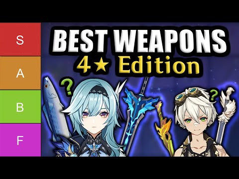 USE THESE 4 STAR WEAPONS! ★Best Genshin Impact 4 Star Tier List★