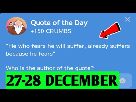 He who fears he will suffer, already suffers because he fears | 26 December Hrum Quote Of The Day