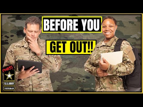 Before you get out of the Army DO THIS!