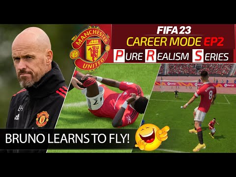 [TTB] FIFA 23 MAN UNITED CAREER EP 2 - FIRST BIG INJURY & BRUNO FERNANDES LEARNS TO FLY! 🤣