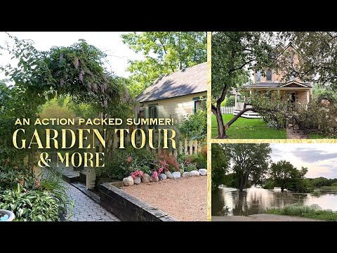 Updated Garden Tour Vlog - An Action Packed Summer! Flooding, Storms, New Halloween items, & More!