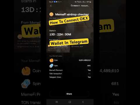 How To Connect Memefi OKX Wallet In Telegram | Memefi Big Update #shorts #memefiairdrop #okxwallet i