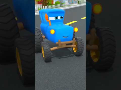 Motorville 3D Cars Cartoon #motorville#forkids#carcartoon#tractor#bluetructor#cartoon