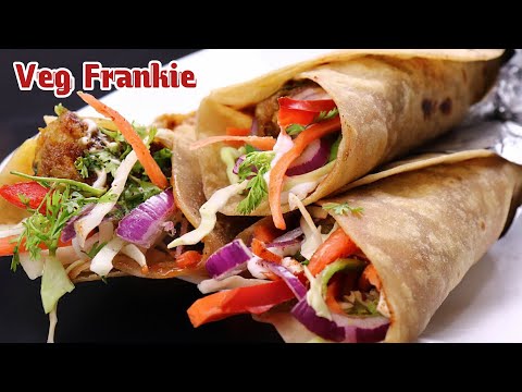 How to make  Frankie at home//Veg Frankie Recipe//Surya's food and beauty