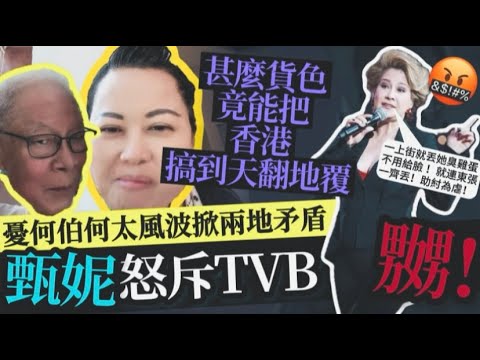 何止可惡！甄妮狠批TVB毀三觀丨暗諷新何太「來港發財」：丟她臭雞蛋丨娛聞樂Talking20240606