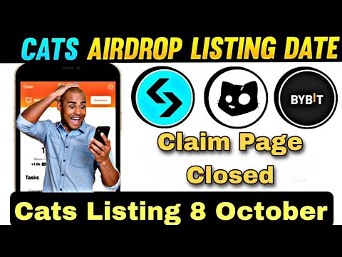 Cats Airdrop Listing Date | Cats Airdrop Listing 8 October | Cats Airdrop Update Today