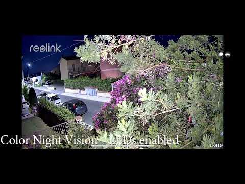 Reolink CX410 - Smart Motion Detection during the night - with LEDs on and off.