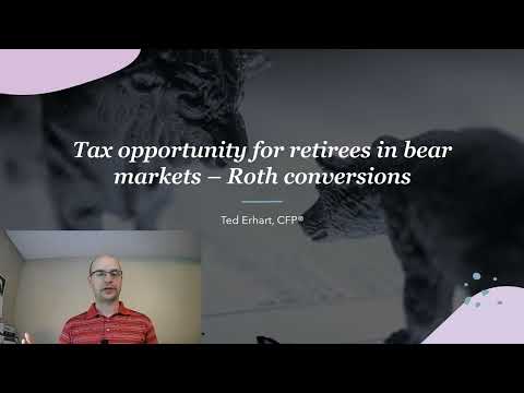 Tax opportunity for retirees in bear markets – “Discounted” Roth conversions