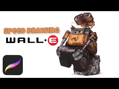 Drawing Wall-E in Procreate