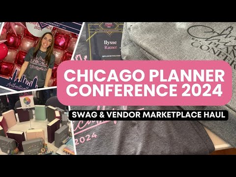 Chicago Planner Conference 2024 | Swag & Vendor Marketplace Haul