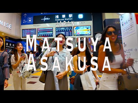 Matsuya Asakusa 4K Walking Tour (Tokyo Japan) - Tour with Captions & Immersive Sound.松屋浅草