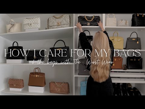 My Luxury Handbags With The WORST Wear & Tear | How I Store, Clean And Care For Them