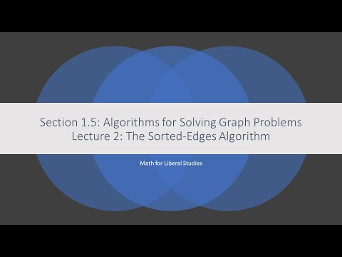 Math for Liberal Studies - Lecture 1.5.2 The Sorted-Edges Algorithm