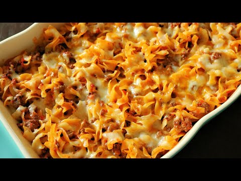 Cheesy Ground Beef Noodle Casserole