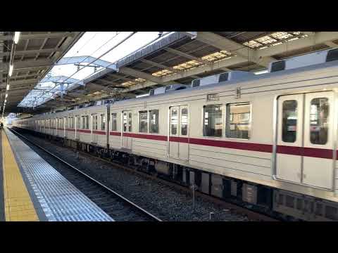 【発車シーン】　東武10030系リニューアル車　快速　小川町行き