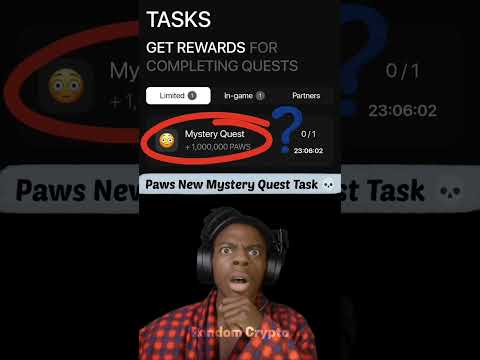 Paws New Task Mystery Quest | How To Complete Paws Mystery Quest Task |Paws Mystery Quest +5000 Paws