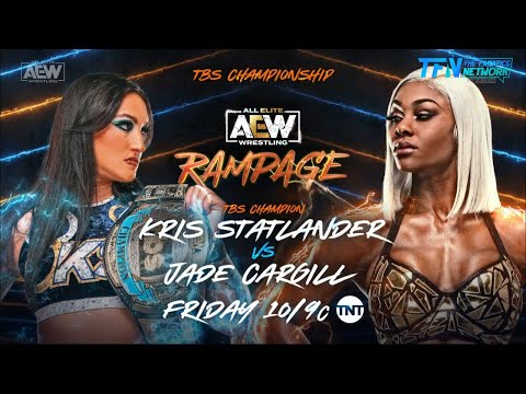 Jade Cargill vs Kris Statlander: TBS Title | AEW Rampage| Full Match! #aew #videogames #wwe2k23