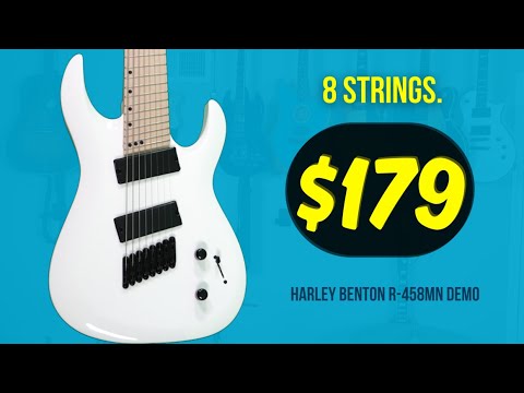 Recording with Harley Benton's cheap 8-String R-458MN Guitar