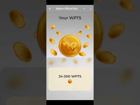 Wydon Official Bot | Finally The Auto Tap Bot Works #wydon $WPTS Airdrop