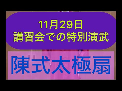 特別演武(陳式太極扇)全トウロ#張紹偉