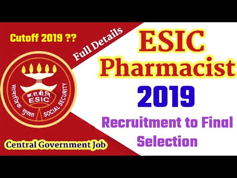 ESIC Pharmacist Previous Exam Cutoff || ESIC Cutoff || ESIC Exam Cutoff