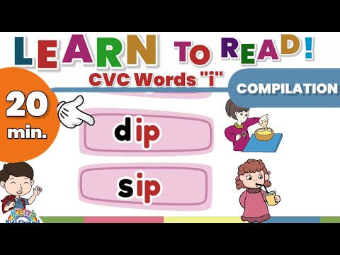 CVC Words "i" Compilation | Word Families | Learn to Read | Reading Phonics for Kids