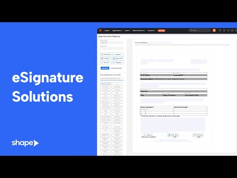 How to Enable and Use Shape Software's Integrated eSignature Solutions