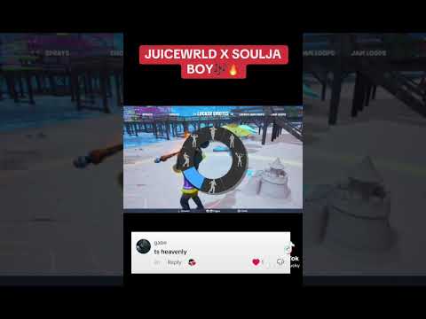 ‘JUICEWRLD x SouljaBoy’. #fortnite #juicewrld #gaming #music #remix #viralvideo #mrlucky