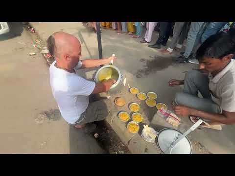 Today, the pilgrims ate 22 liters of kichri in 7 minutes!