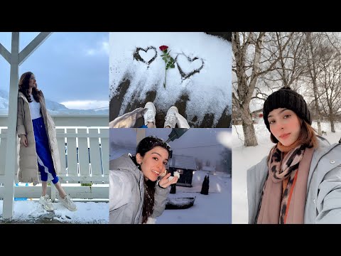 Seeing Snow For The First Time 🤭❣️ My Reaction ❤️😍 | Snow in Norway