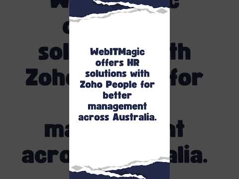 HR Solutions for Australian Businesses | WebITMagic & Zoho People