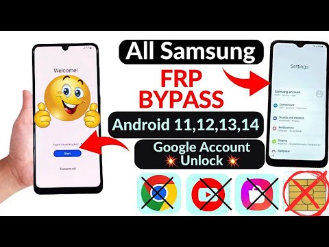 All SAMSUNG FRP BYPASS 2025 ANDROID 11-12-13-14 Latest Security || No Need Talk-back - No Need PC👉🔓✅