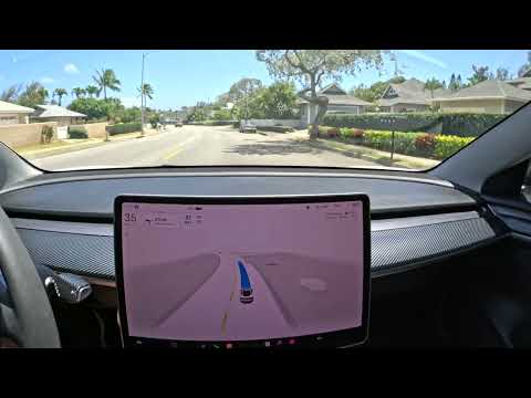 Driving FSD v12.3.3 - Oahu Hawaii