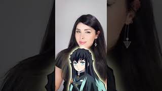 Anime hairtutorial-Muichiro hairstyle #demonslayer  anime-kimetsu no yaiba #animehairstyle