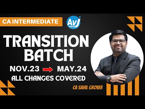 CA Inter Law | Summary of Changes | FREE Transition Batch | Nov 23 to May 24