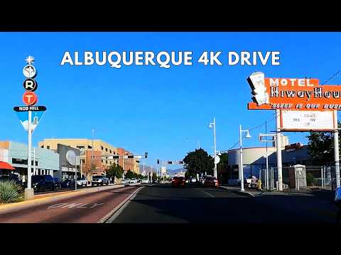 Epic Route 66 Drive Through Albuquerque in 4K