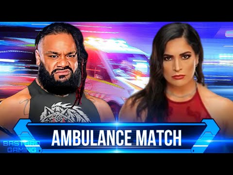 WWE 2K24 | Ambulance Match - Jacob Fatu VS Raquel Rodriguez | Survivor Series