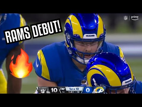 Baker Mayfield Rams DEBUT 🔥 Baker Mayfield Rams highlights (Raiders Vs Rams 2022 highlights)