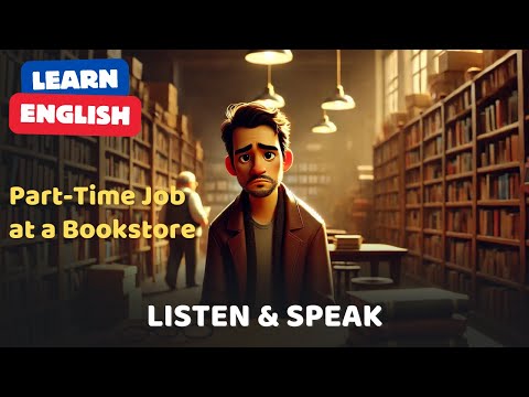 Part Time Job at a Bookstore | English Stories | English Listening Skills - Speaking Skills