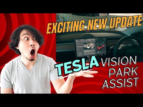 Tesla Vision Park Assist - First Look on our Model 3 with UltraSonic Sensors