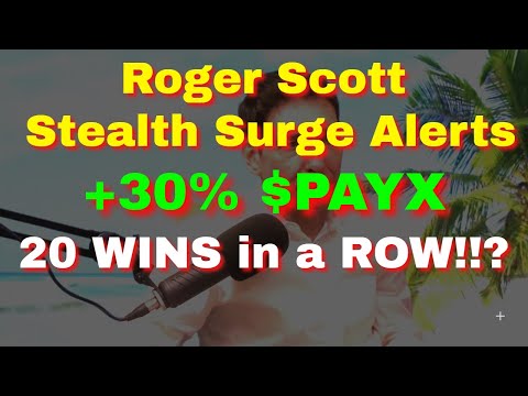 Roger Scott Stealth Surge Alerts PAYX +30% WIN Review (20 wins in a row!?)