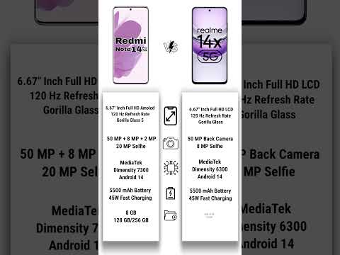 realme 14x 5g vs redmi note 14 pro 5g specification comparison #redmiindia #realme #midrangephone