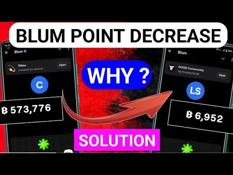 Blum Point Decrease Automatically Why?, Blum New Update, Blum Points Cut problem, Blum Airdrop