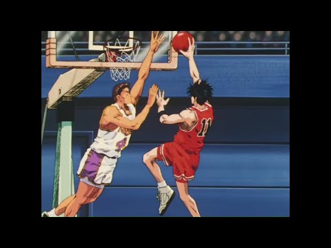 【灌籃高手 流川楓 拉桿灌籃 吃掉 神奈川最強 牧紳一 】『SLAM DUNK スラムダンク さくらぎ はなみち まき しんいち DUNK   』